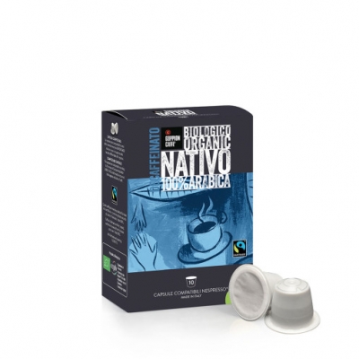 Goppion Caffè Nativo Decaf Capsules (Nespresso compatible). 12 Doosjes à 10 stuks. Goppion Caffè Nativo Decaf Capsules (Nespresso compatible). 12 Doosjes à 10 stuks.